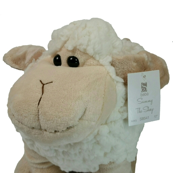 bebe Sammy The Sheep Plush Pillow Stuffed Animal - Picture 5 of 6